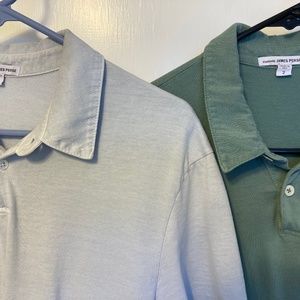 2 James Perse Men's Medium Polo Shirts